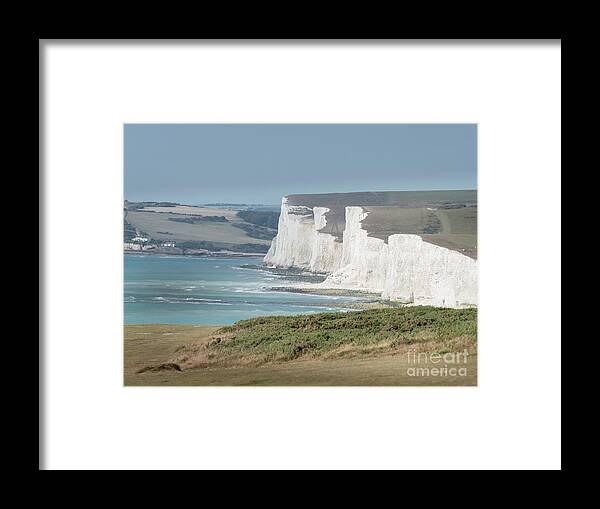 Seven Sisters Framed Print featuring the photograph The Seven Sisters White Cliffs by Perry Rodriguez