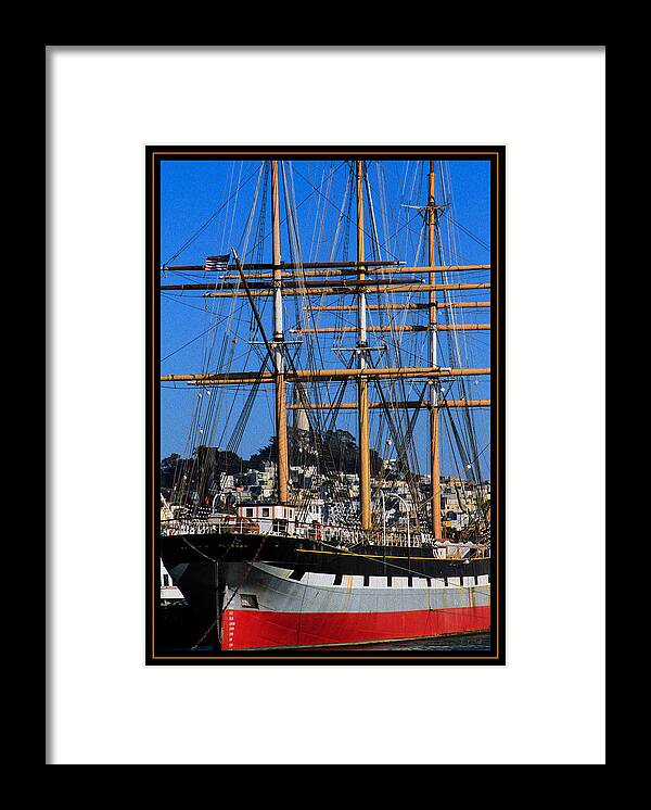 Bonnie Follett Framed Print featuring the photograph The ship Balclutha by Bonnie Follett