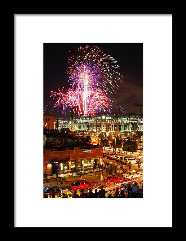 Fireworks Framed Print featuring the photograph The Showstopper by Kevin Munro