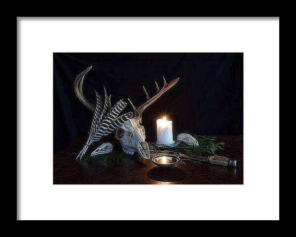 Hunter Framed Print featuring the photograph The Shrine by Mark Fuller