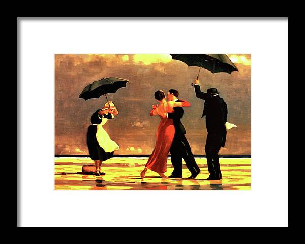 Jack Vettriano Framed Print featuring the painting The Singing Butler by Jack Vettriano
