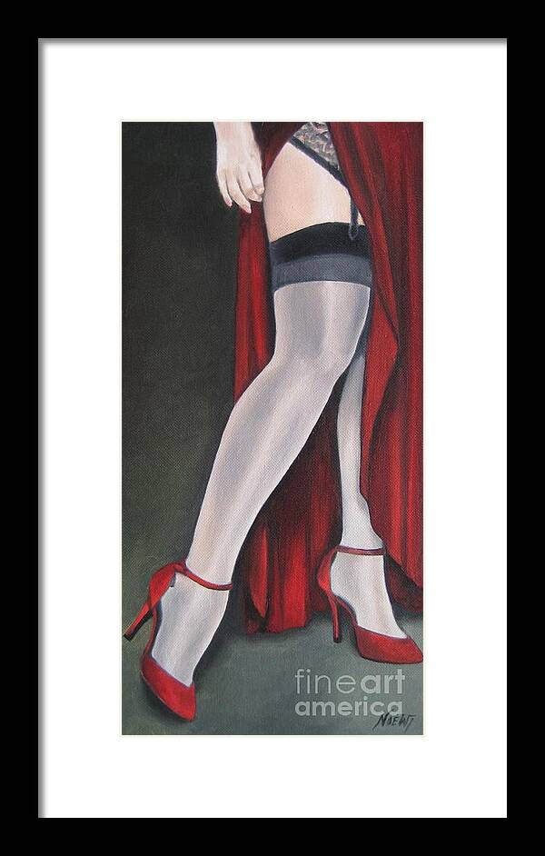 Noewi Framed Print featuring the painting The Slit by Jindra Noewi