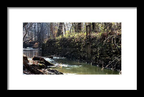 Water Framed Print featuring the photograph The Sluice by Daryl Clark
