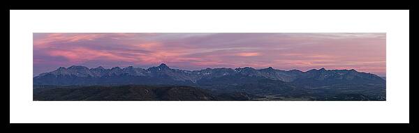 Sneffels Framed Print featuring the photograph The Sneffels Range by Aaron Spong