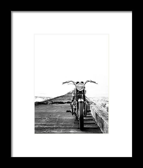Motorcycle Framed Print featuring the photograph The Solo Mount by Mark Rogan