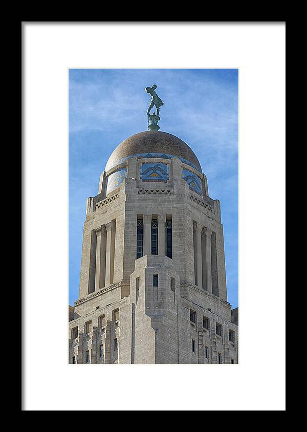 Lincoln Nebraska Framed Print featuring the photograph The Sower by Susan Rissi Tregoning