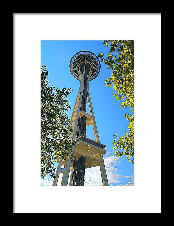 Space Needle Framed Print featuring the photograph The Space Needle by Todd Kreuter