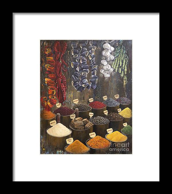 Spice Framed Print featuring the painting the Spice of Life by Carol Bostan