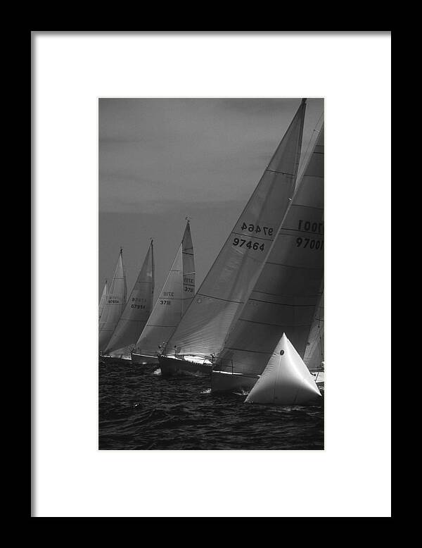 Sail. Sailing Framed Print featuring the photograph The Start by David Shuler