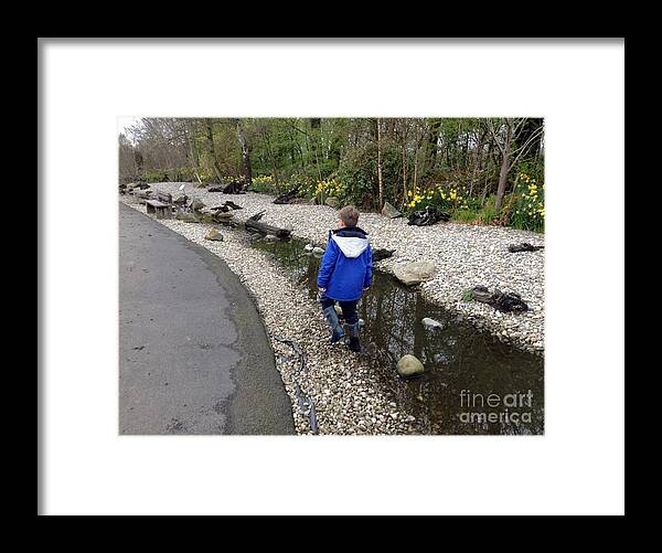 Stepping Stones Framed Print featuring the photograph The Stepping Stones 2 by Joan-Violet Stretch