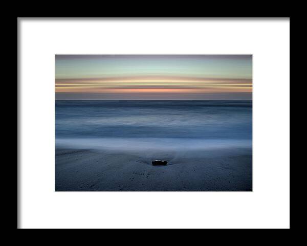 Stone Framed Print featuring the photograph The Stone and the Sea by Morgan Wright