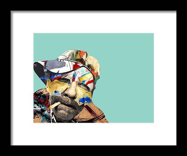 Pop Art Framed Print featuring the mixed media The Street Artist by Dominic Piperata