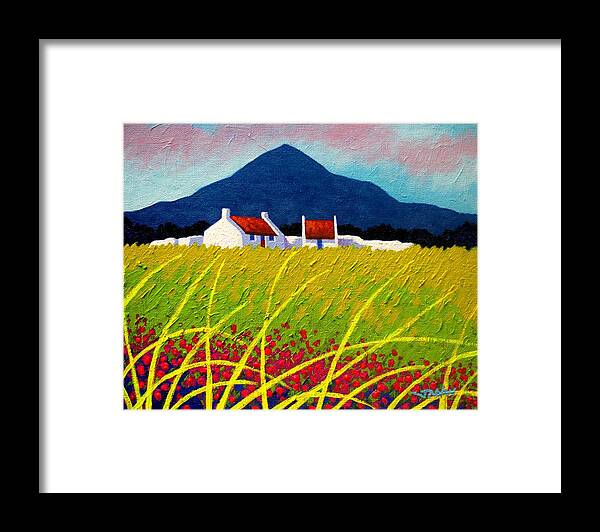 Acrylic Framed Print featuring the painting The Sugar Loaf County Wicklow by John Nolan