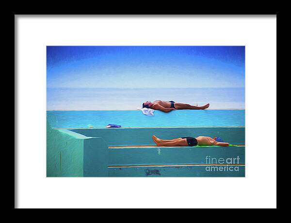 Sunbather Framed Print featuring the photograph The Sunbathers by Sheila Smart Fine Art Photography