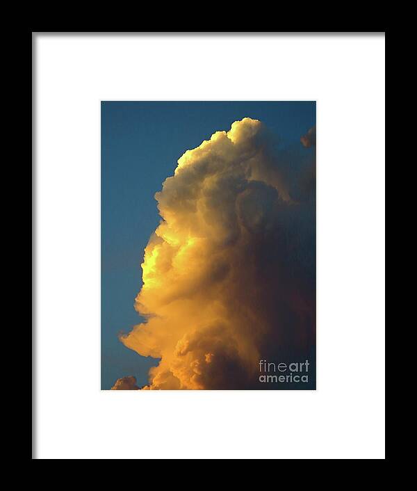 The Sunset Cloud Framed Print featuring the photograph The Sunset Cloud by Robert Birkenes