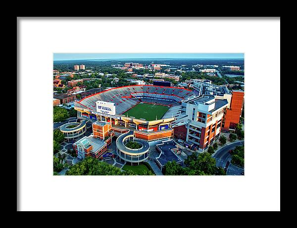 Ben Hill Griffin Stadium Framed Print featuring the photograph The Swamp by Mountain Dreams