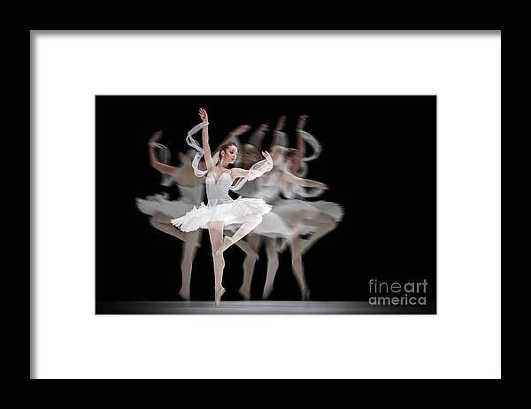Ballet Framed Print featuring the photograph The Swan Ballet dancer by Dimitar Hristov