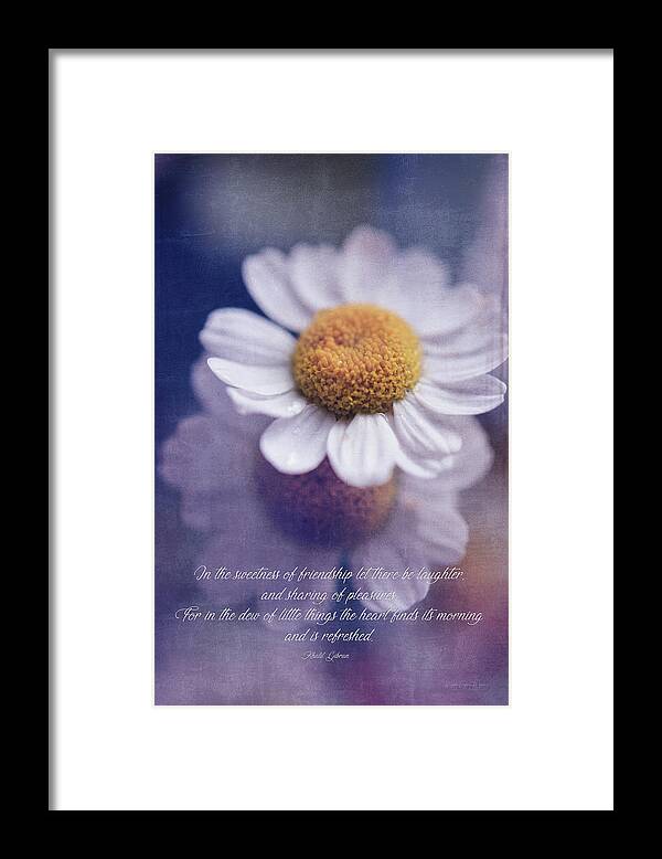 Valentine's Day Framed Print featuring the photograph The Sweetness Of Friendship by Maria Angelica Maira
