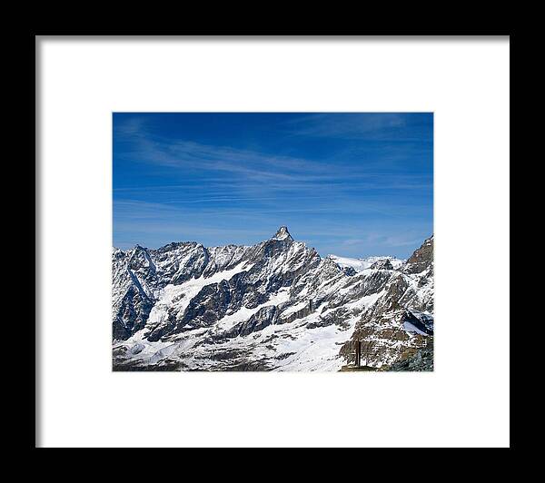 Zermatt Framed Print featuring the photograph The Swiss Alps by Sue Morris
