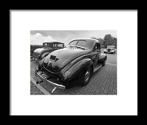 Hotrod Framed Print featuring the photograph The Three Amigos - Hot Rods in Black and White by Gill Billington