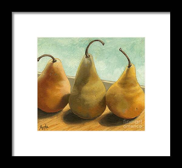 Realism Framed Print featuring the painting The Three Graces - painting by Linda Apple
