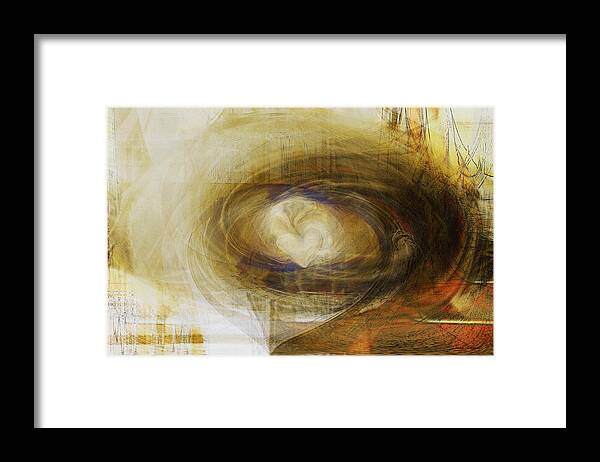 Heart Art Framed Print featuring the digital art The Tide of the Heart by Linda Sannuti