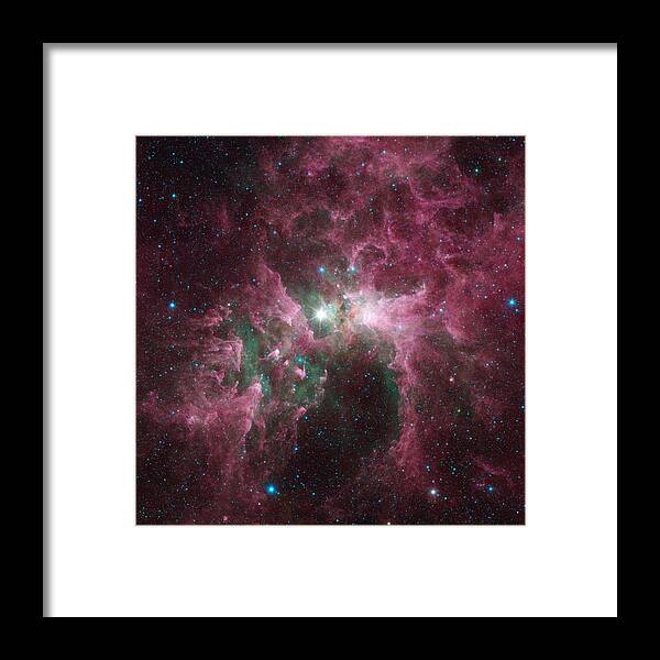 Carina Nebula Framed Print featuring the photograph The Tortured Clouds of Eta Carinae by Eric Glaser