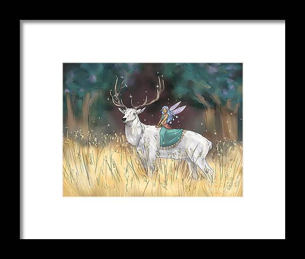 Faerie Framed Print featuring the digital art The Traveler by Brandy Woods