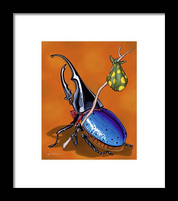Insect Framed Print featuring the painting The Traveler by Paxton Mobley
