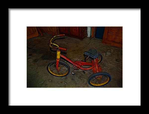 Tricycle Framed Print featuring the photograph The Tricycle by Kathleen Stephens