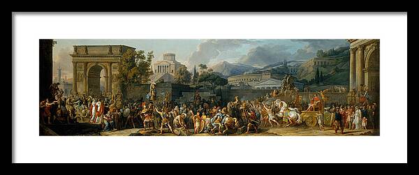 Carle Vernet Framed Print featuring the painting The Triumph of Aemilius Paulus by Carle Vernet
