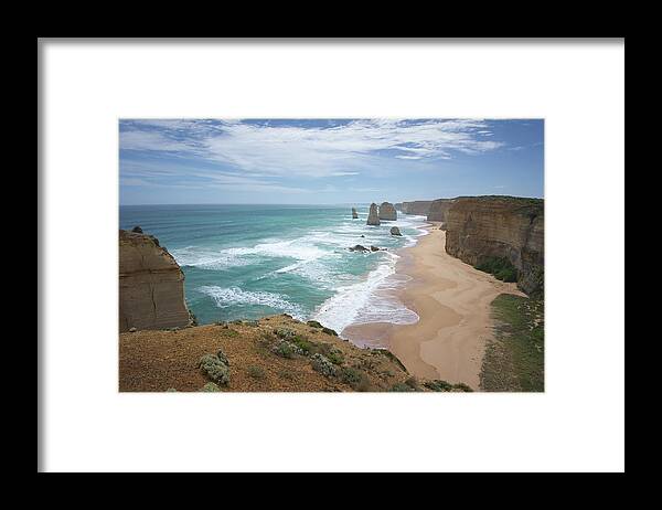 Australia Framed Print featuring the photograph The Twelve Apostles by Ivan Franklin