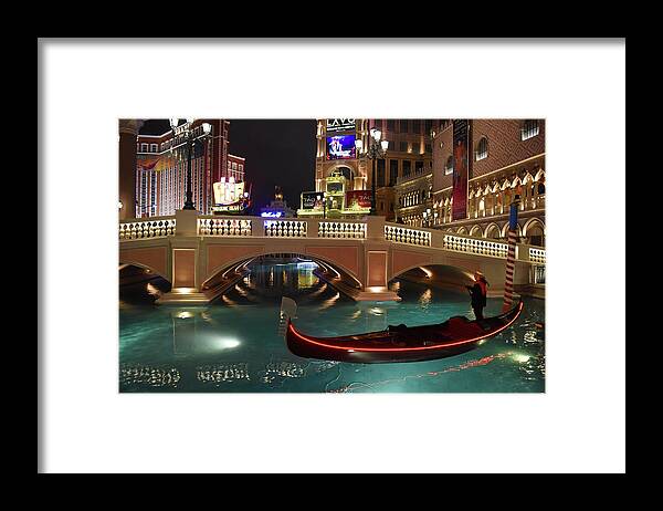 Las Vegas Framed Print featuring the photograph The Venetian Las Vegas by Dung Ma