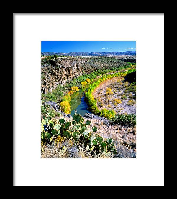 Landscape-river-verde Valley-arizona Framed Print featuring the photograph The Verde River by Frank Houck