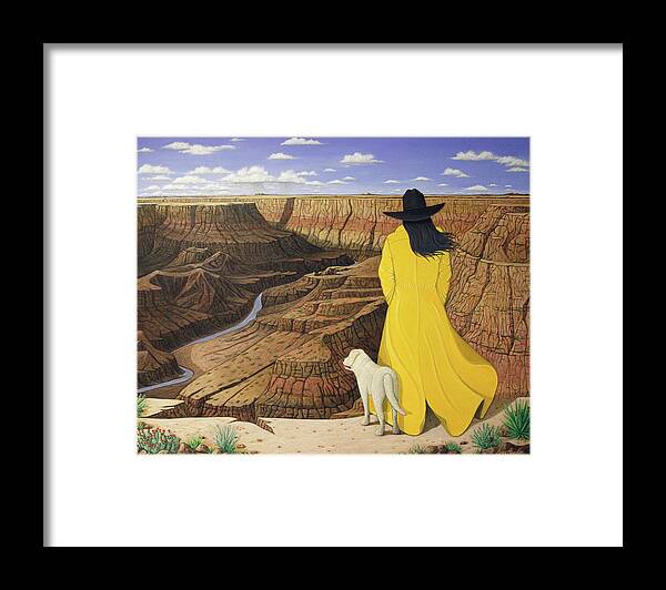 Grand Canyon Framed Print featuring the painting The View by Lance Headlee