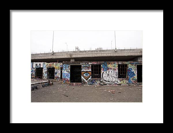 Graffiti Framed Print featuring the photograph The Ville Marie by Kreddible Trout
