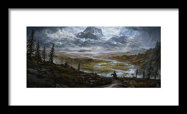  Framed Print featuring the digital art The Wake of the Storm by Kent Davis