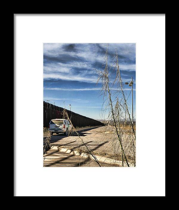Us-mexico Border Wall Framed Print featuring the photograph The Wall by Tatiana Travelways