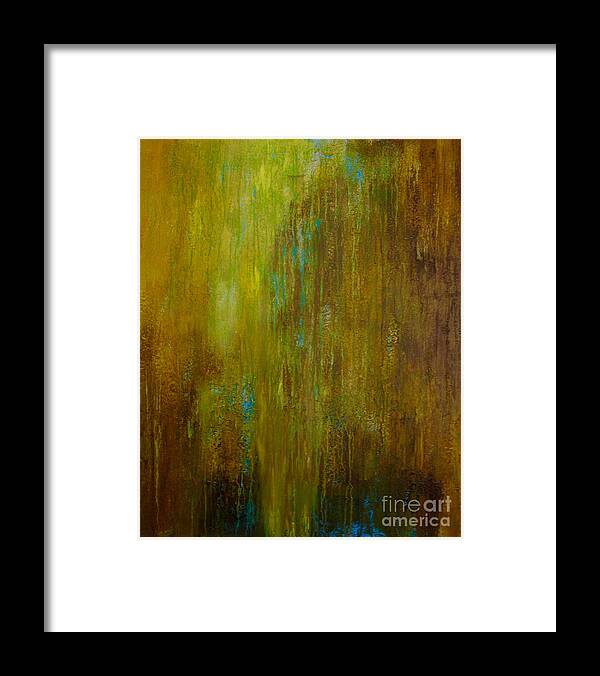 Abstract Framed Print featuring the painting The Warmth Of Real Love by Catalina Walker