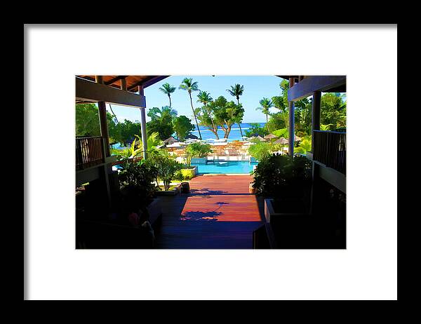 Resort Framed Print featuring the photograph The water invites by Ashish Agarwal