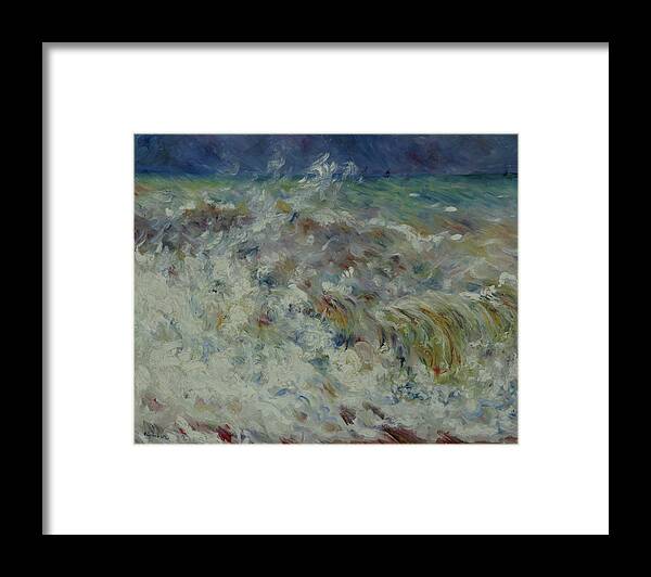 Renoir Framed Print featuring the painting The Wave by Auguste Renoir
