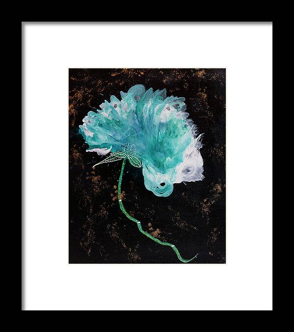 Corsage Framed Print featuring the mixed media The Wedding Flower by Judy Huck