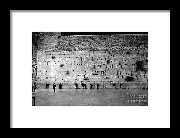 Western Wall Framed Print featuring the photograph The Western Wall, Jerusalem 2 by Perry Rodriguez