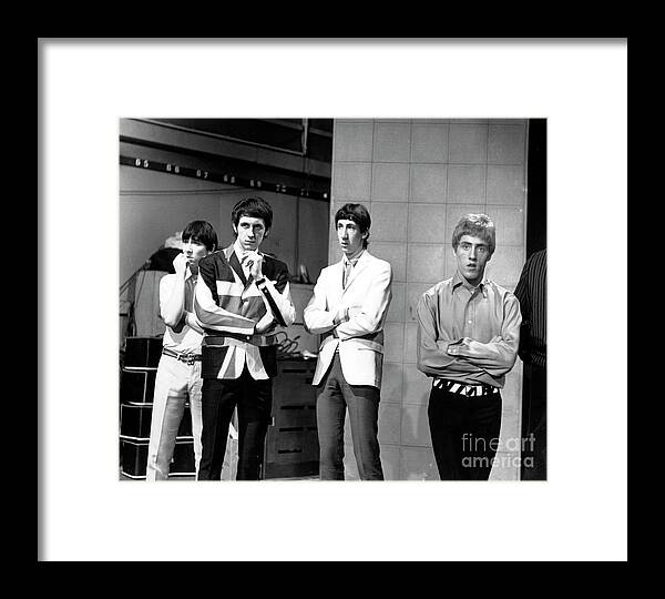 The Who Framed Print featuring the photograph The Who 1965 by Chris Walter