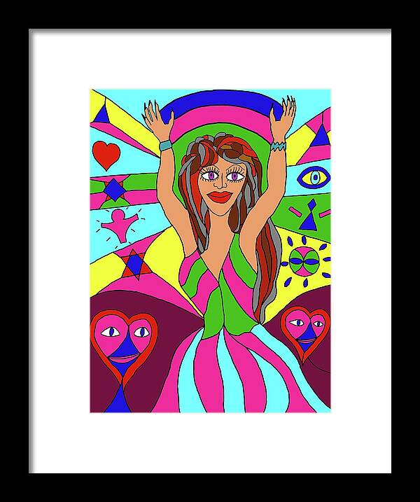 Fashion Framed Print featuring the digital art The Woman's Aura by Laura Smith