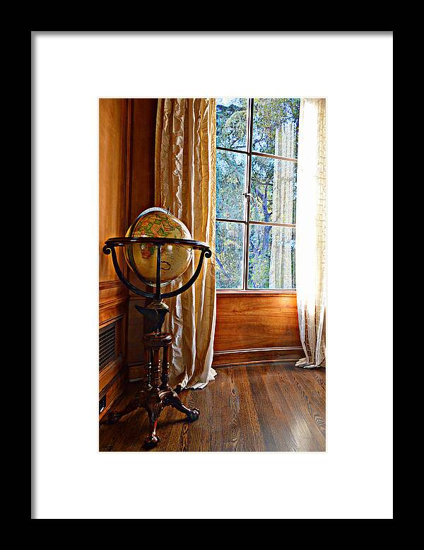 Globe Framed Print featuring the photograph The World Outside by Glenn McCarthy Art and Photography
