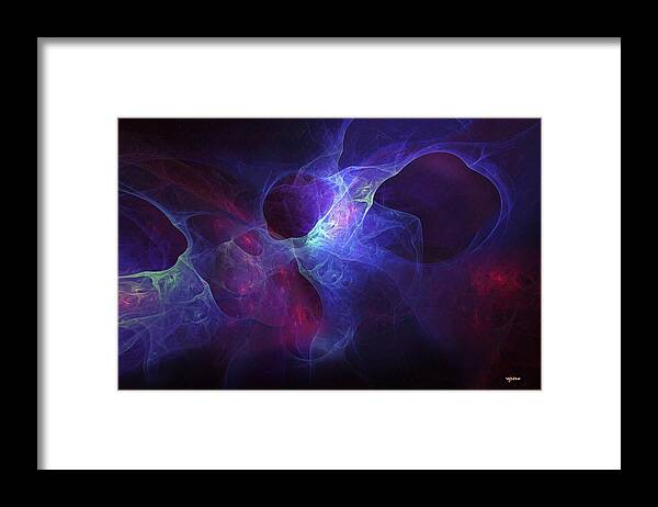 Wormhole Framed Print featuring the painting The Wormhole by Wolfgang Schweizer
