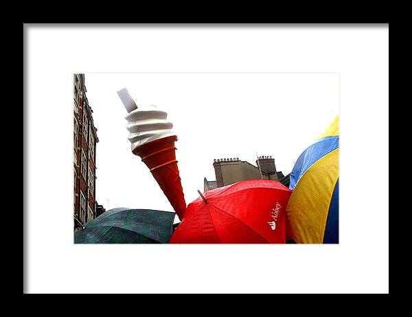 Jez C Self Framed Print featuring the photograph The Wrong Day for Ice Cream by Jez C Self