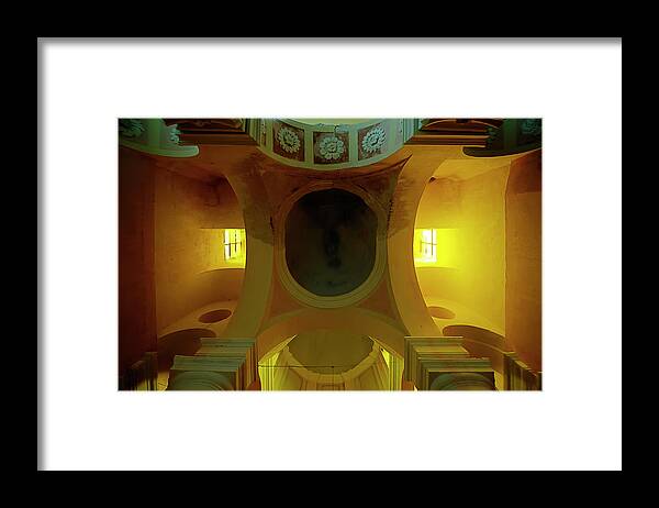 Enrico Pelos Framed Print featuring the photograph The Yellow Light Church 4 - La Chiesa Della Luce Gialla 4 by Enrico Pelos
