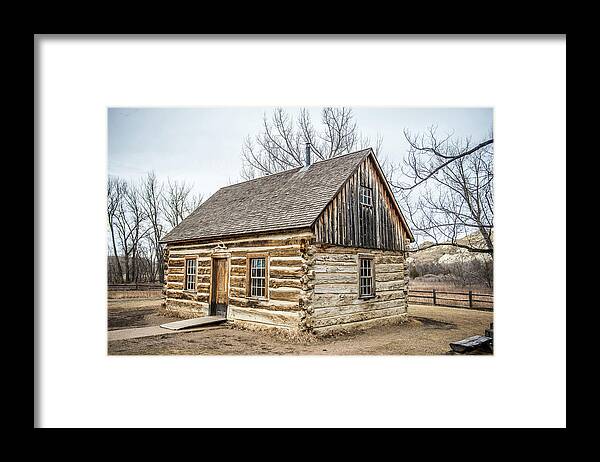 Theodore Roosevelt Framed Print featuring the photograph Theodore Roosevelt cabin end by Paul Freidlund